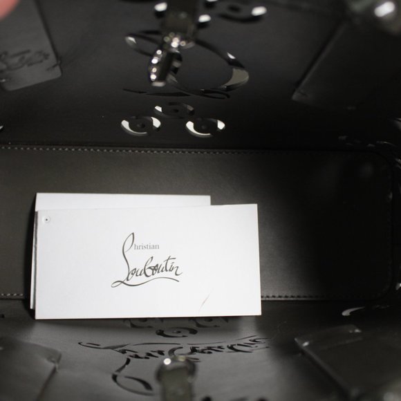 NWT CHRISTIAN LOUBOUTIN Cabata Crossbody Top Handle Perforated Logo Shoulder Bag - Picture 5 of 9